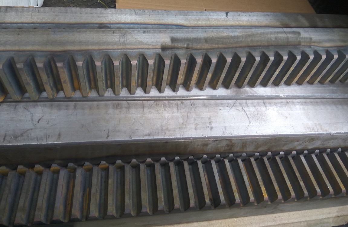 Зубчатые рейки с закалкой зуба 