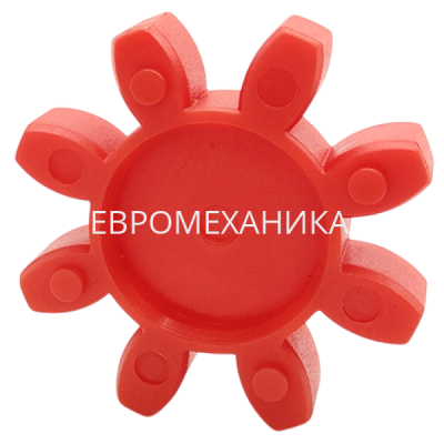 Упругий элемент для муфты без люфта GS 28/38 (TRASCO ES 28/38), 98 Shore A, красный, EMT - Евромеханика
