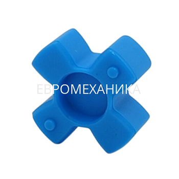 Упругий элемент для муфты без люфта GS 9 (TRASCO ES 9), 80 Shore A, синий, EMT - Евромеханика
