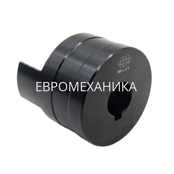 Полумуфта XL0 L50, с готовым отверстием d=16 мм, шпон паз 5х2,3мм+винт М6, СТАЛЬ, EMT - Евромеханика
