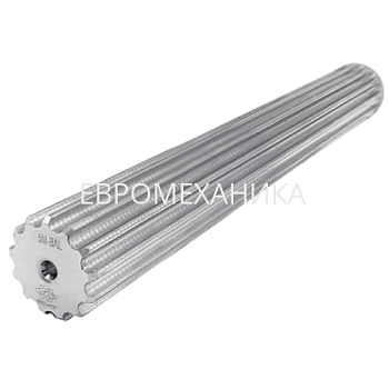 Заготовка шкива зубчатого HTD 5M Z=20, L=200, алюминий, EMT - Евромеханика