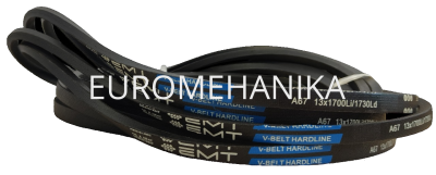 Ремень клиновой A67, 13х 1700Li/ 1730Ld, V-BELT HARDLINE, EMT - Евромеханика