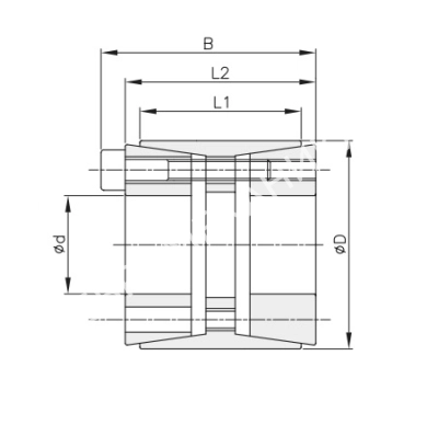 Втулка зажимная BK 11 100 x 145 (KLEE100) - Евромеханика