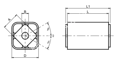 Упругий элемент VIB Type AR-F 70 х 120 - Евромеханика