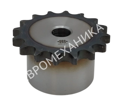 Звездочка 16B-1, шаг 25,4x17,02 мм (1"x17,02), Z=10 со ступицей и закалкой зубьев - Евромеханика