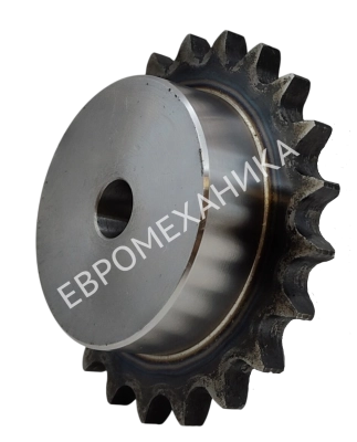 Звездочка 20B-1, шаг 31,75х19,56 мм (1"1/4х3/4), Z=33 со ступицей и закалкой зубьев - Евромеханика