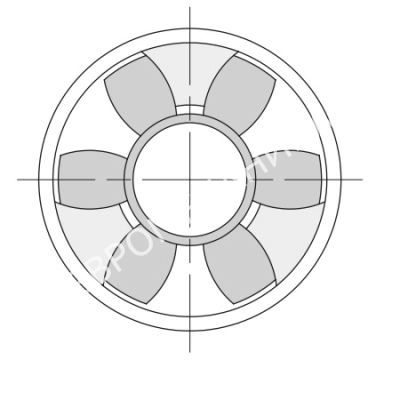 Полумуфта под расточку GEB HRC 180 - Евромеханика