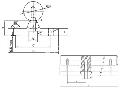 Вал прецизионный с опорой TBR20, L=4010 мм, EMT - Евромеханика