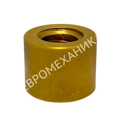 Гайка трапецеидальная латунная (HPb59-1) LRM 40х7 без фланца (правая резьба), EMT - Евромеханика