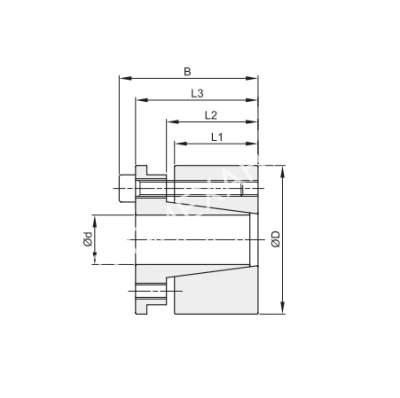 Втулка зажимная BK 70 48 x 80 (KLDA048) - Евромеханика