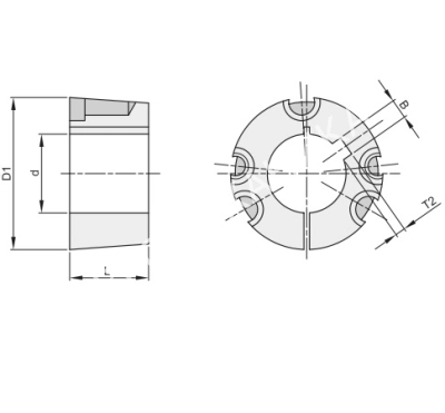 Втулка тапербуш 4040,d=50 мм - Евромеханика