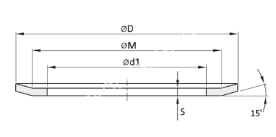 Фланец (реборда) 156, 146х107мм, толщина 2,5мм, для зубчатого шкива, EMT - Евромеханика