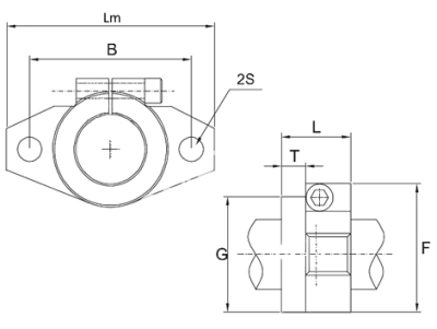 Опора вала SHF 30, EMT - Евромеханика