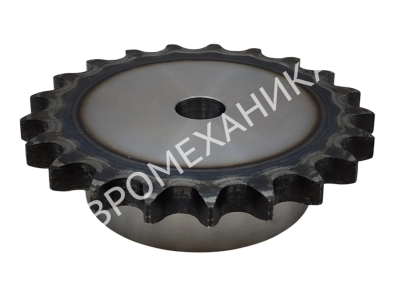 Звездочка 20B-1, шаг 31,75х19,56 мм (1"1/4х3/4), Z=18 со ступицей и закалкой зубьев - Евромеханика