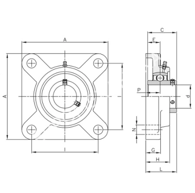Подшипниковый узел UCF 215 - Евромеханика