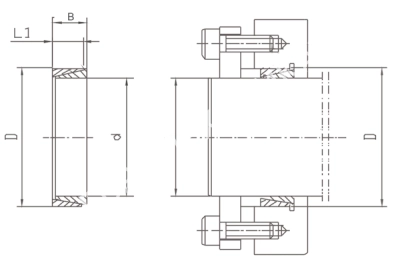 Втулка зажимная BK 50 90 x 101 (KLNN090), EMT - Евромеханика